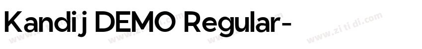 Kandij DEMO Regular字体转换